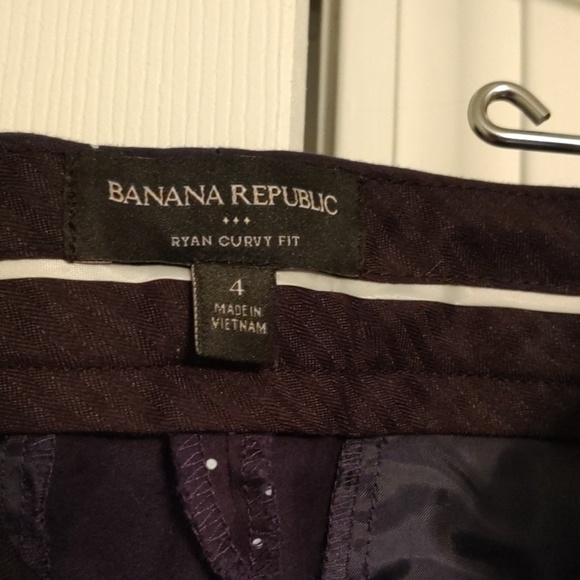 Banana Republic Ryan Fit Pants Sz 4 Navy, Curvy - Picture 4 of 7